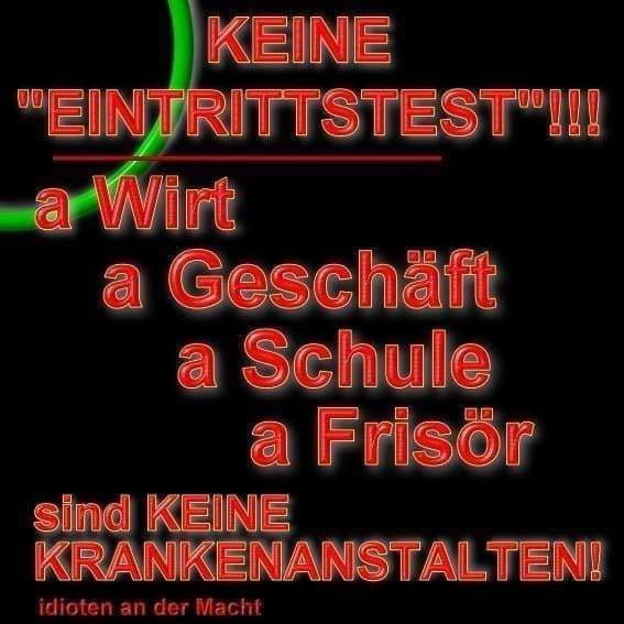 Keine Eintrittstests